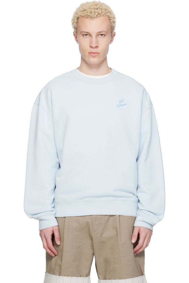 Maison Kitsuné — Blue 'Café Kitsuné' Relax Sweatshirt