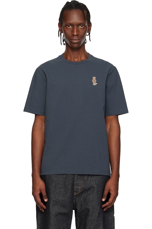 Maison Kitsuné — Navy Dressed Fox Comfort T-shirt