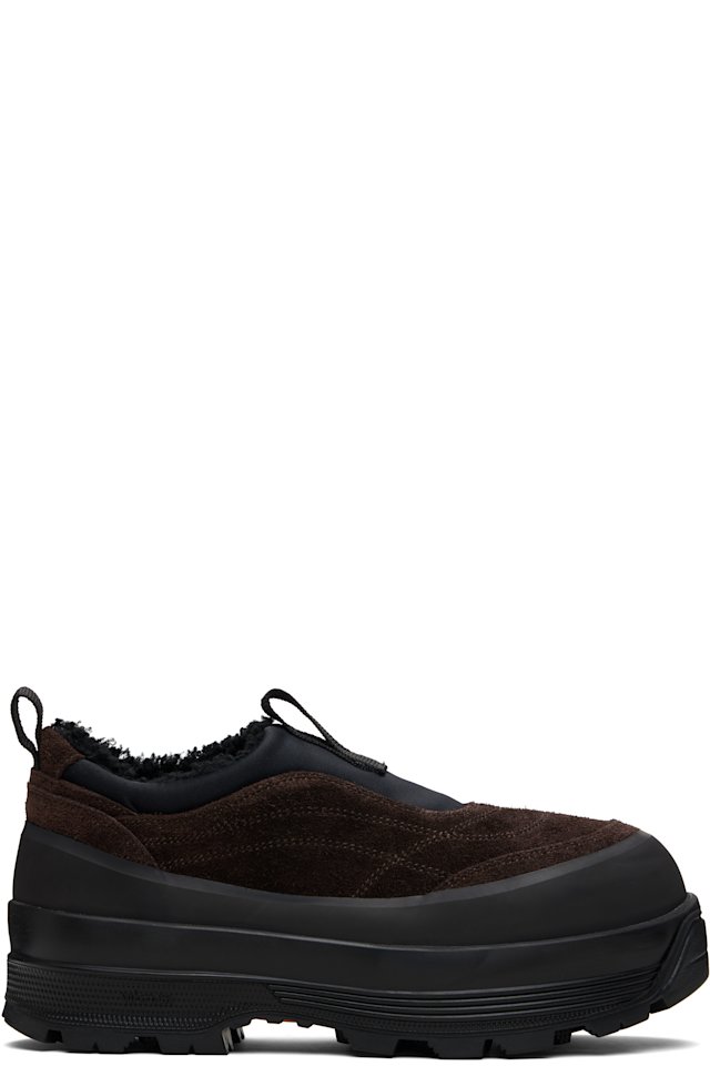 Diemme — Brown & Black Badia Basso Shearling Sneakers