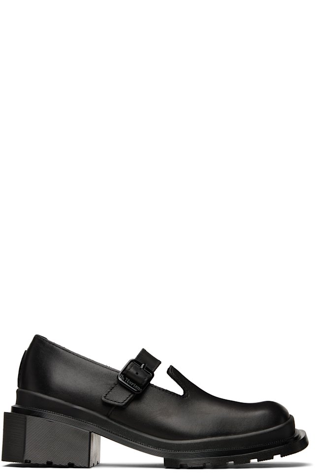 Dr. Martens — Black Maybole Square Toe Mary Jane Heels