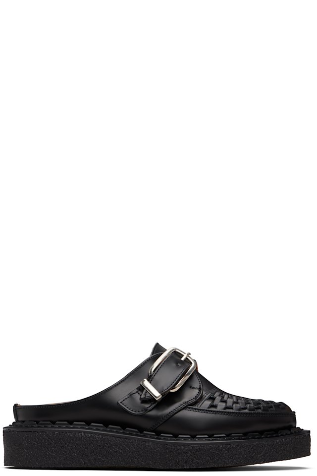 George Cox — Black Alaska Mule Loafers