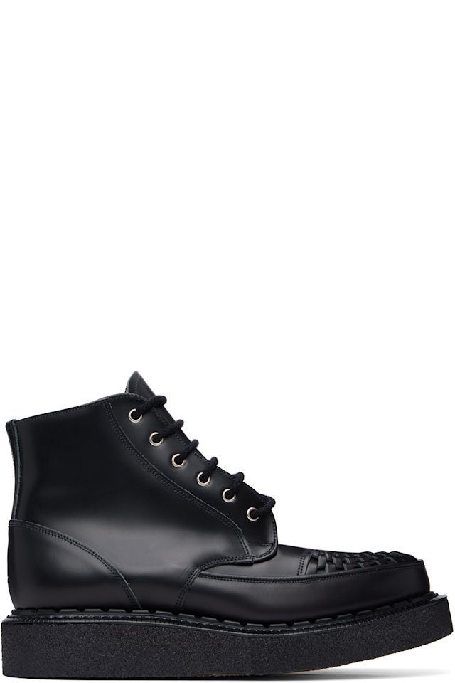 George Cox — Black Skipton Eyelet Boots