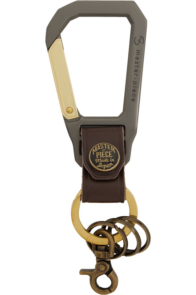 master-piece — Brown Carabiner Keychain