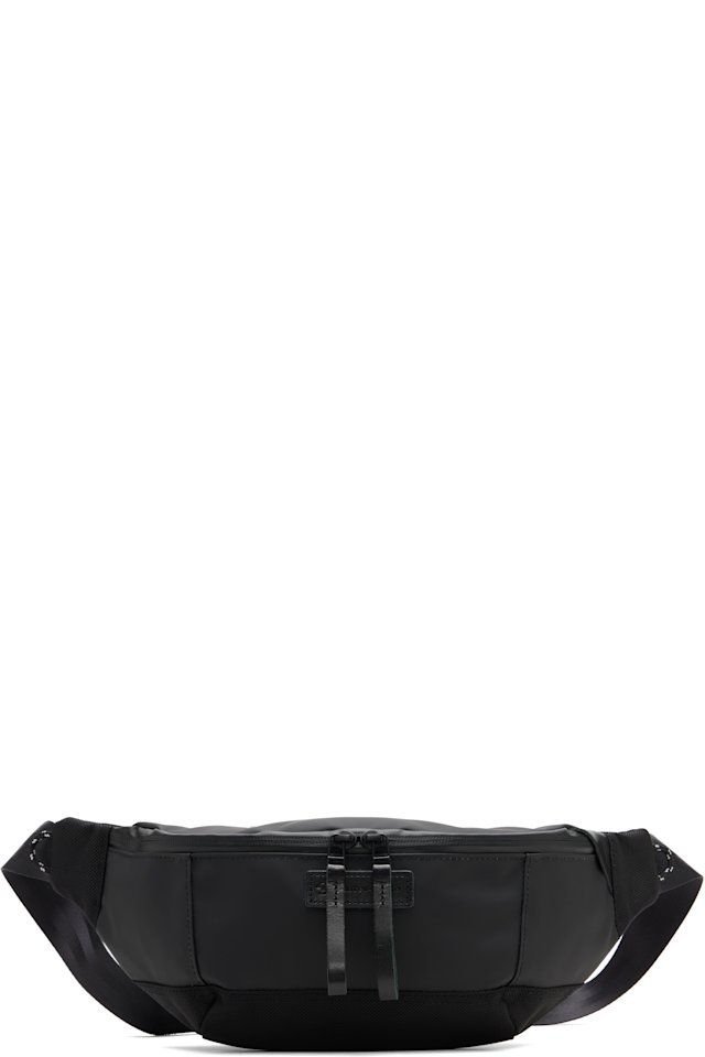master-piece — Black Slick Waist Belt Bag