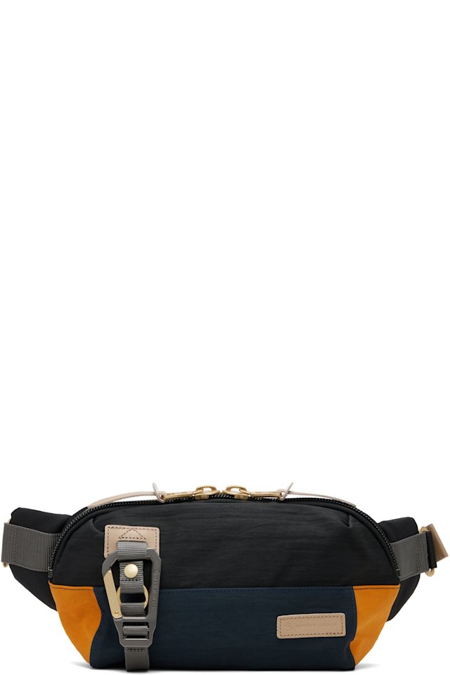 master-piece — Black Link Waist Belt Bag