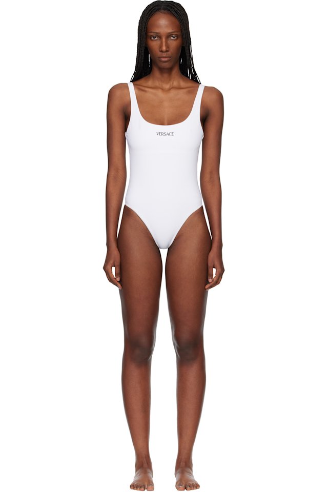 Versace — White One-Piece Swimsuit