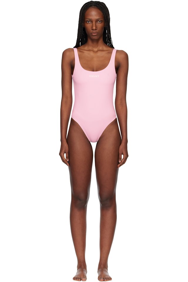 Versace — Pink One-Piece Swimsuit