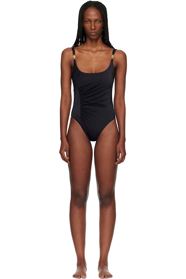 Versace — Black One-Piece Swimsuit