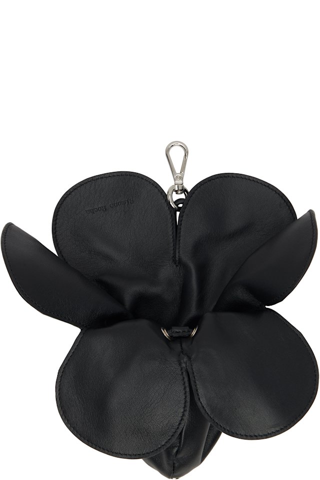 Simone Rocha — Black Flower Coinpurse Keychain