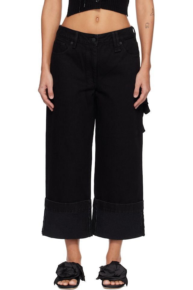 Simone Rocha — Black Straight Leg Jeans