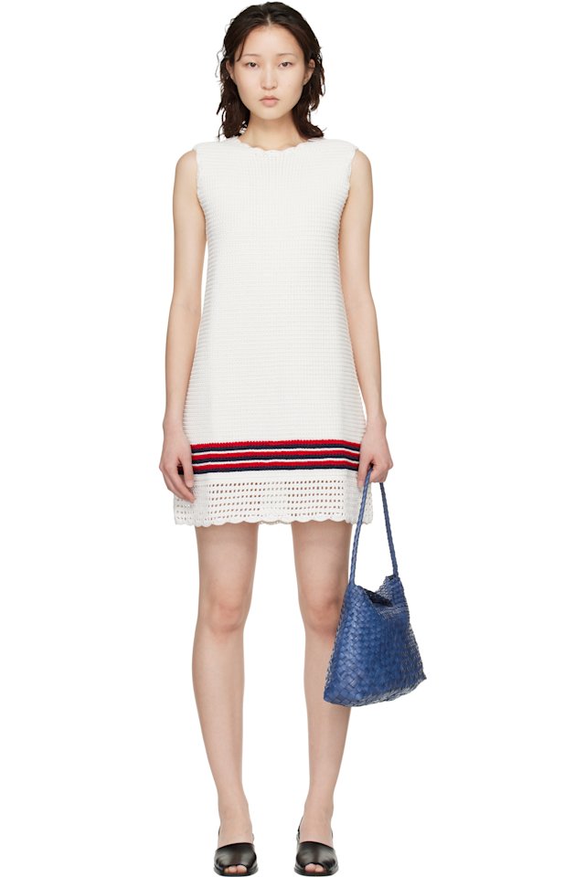B.B. Wallace — White Reinhardt Minidress