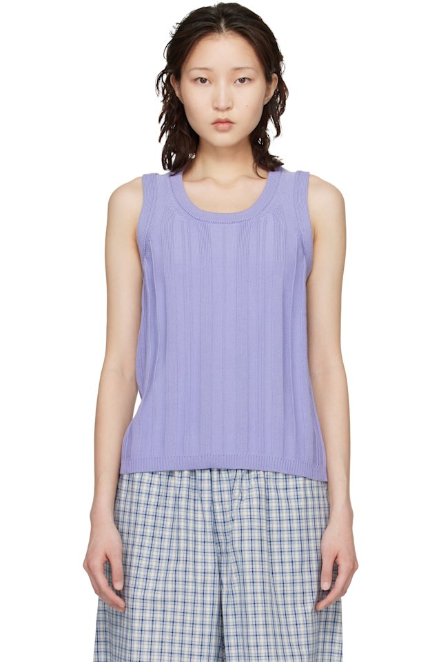 B.B. Wallace — Purple Baldesari Tank Top