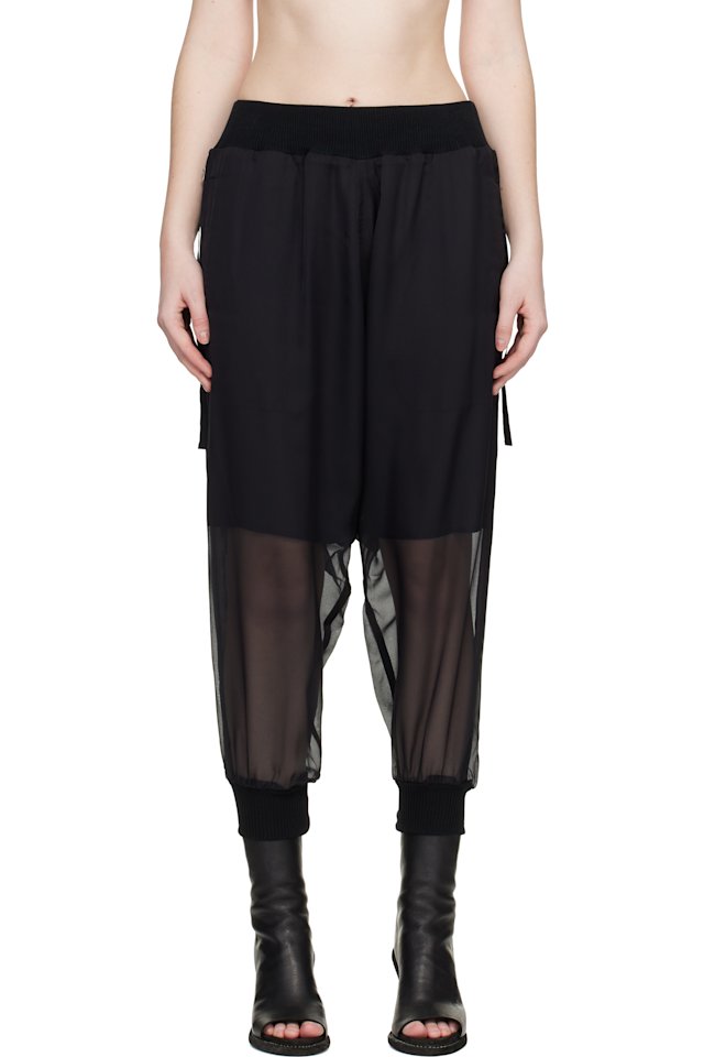 UNDERCOVER — Black Sheer Trousers