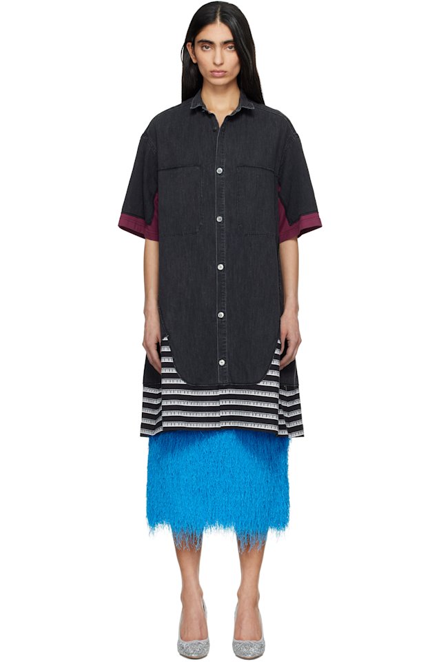 UNDERCOVER — Black UP1F1402 Denim Shirt