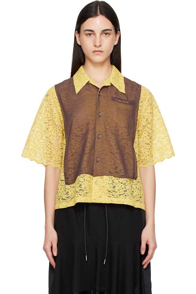 UNDERCOVER — Yellow & Brown UP1F1406 Shirt