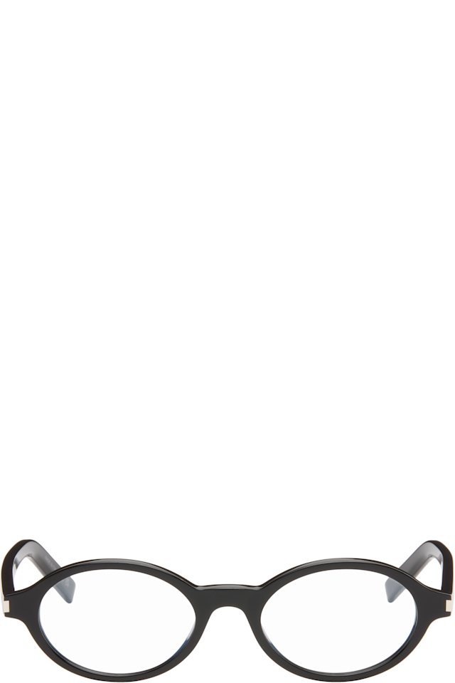 Saint Laurent — Black SL 751 Jeanne Round Oval Glasses