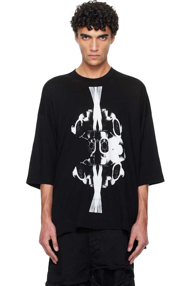 Julius — Black Numinous Print Over T-shirt