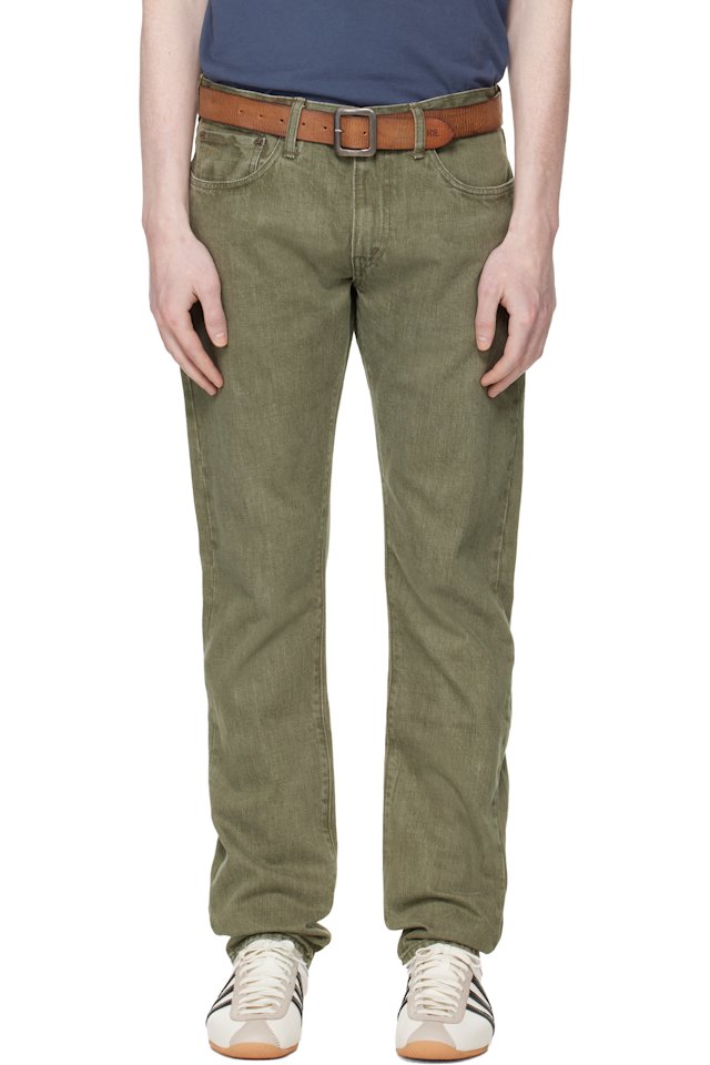 RRL — Green Slim Fit Jeans