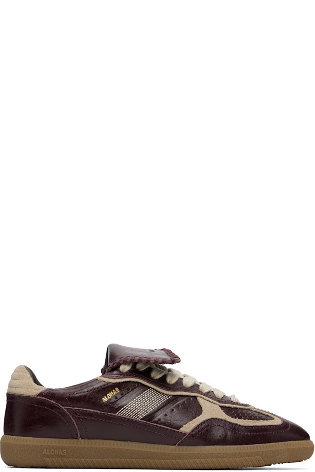 Alohas — Burgundy Tb.490 Club Leather Sneakers