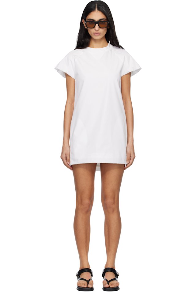 sacai — Off-White Poplin Minidress
