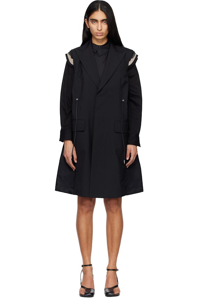 sacai — Black Suiting Vest