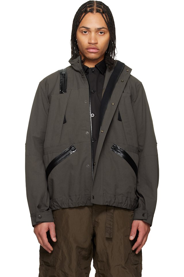 sacai — Khaki Weathercloth Blouson Jacket
