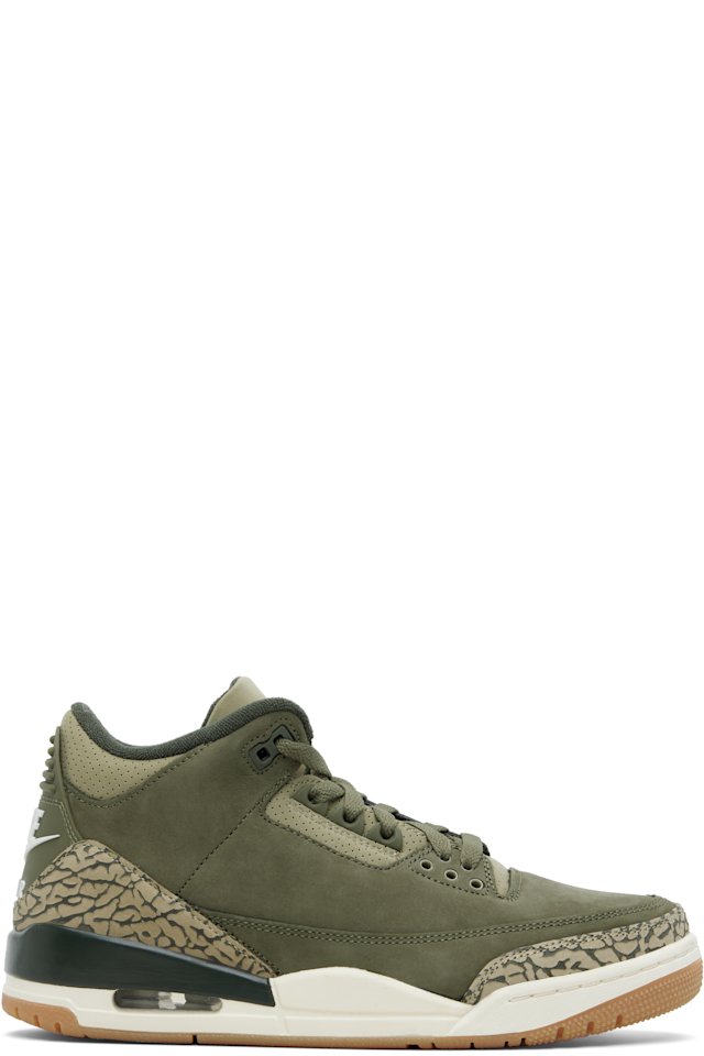 Nike Jordan — Khaki Air Jordan 3 Retro Sneakers