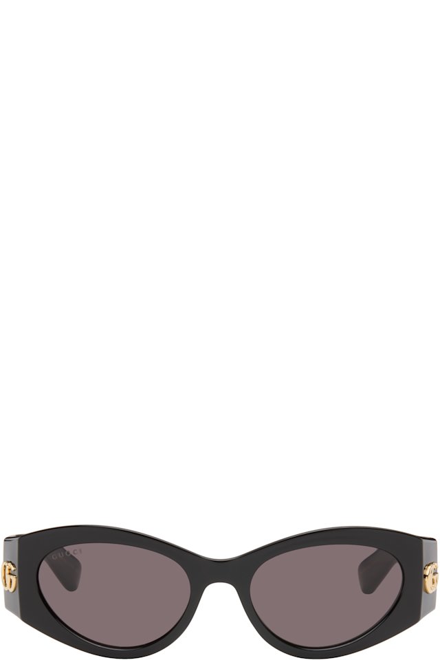 Gucci — Black GG Corner Cat-Eye Sunglasses