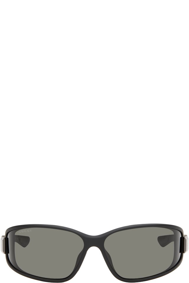 Gucci — Black Lettering Mountain Pack Sunglasses