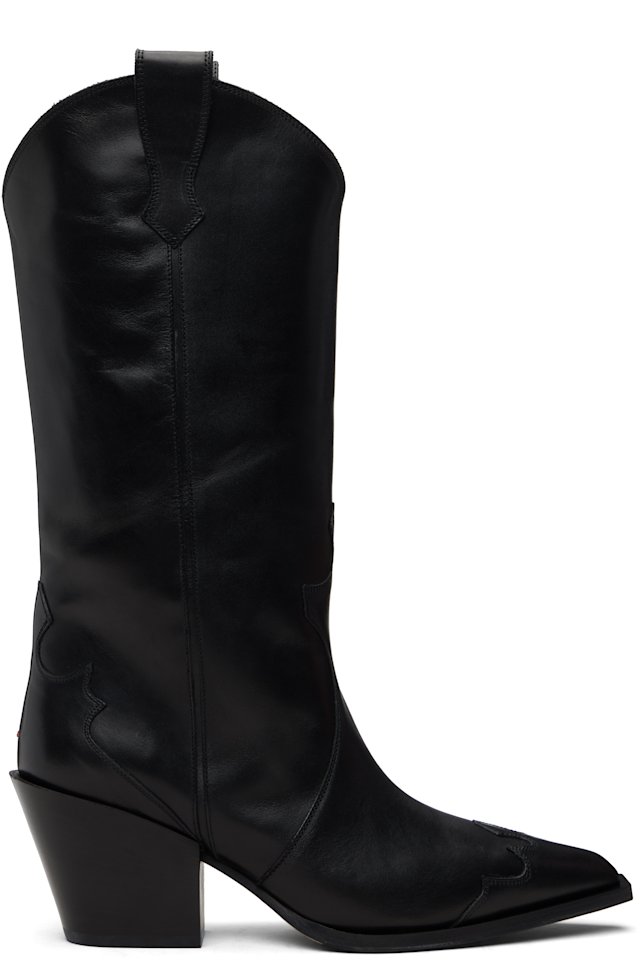 Aeyde — Black Ariel Cowboy Boots