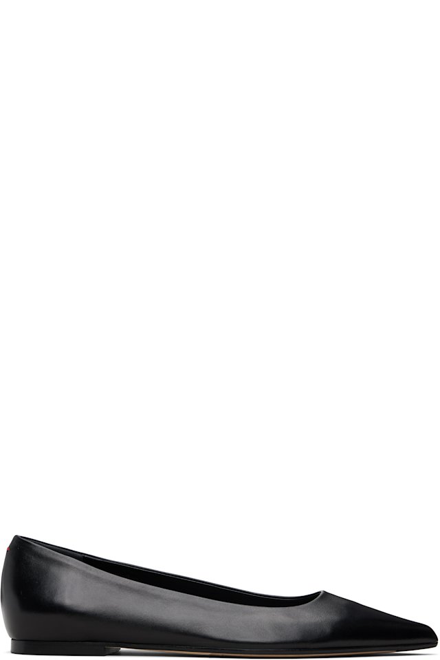 Aeyde — Black Cassy Pointed-Toe Flats