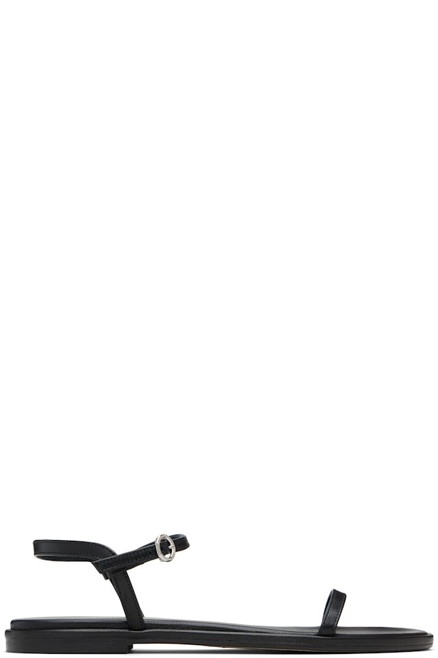 Aeyde — Black Nettie Leather Sandals