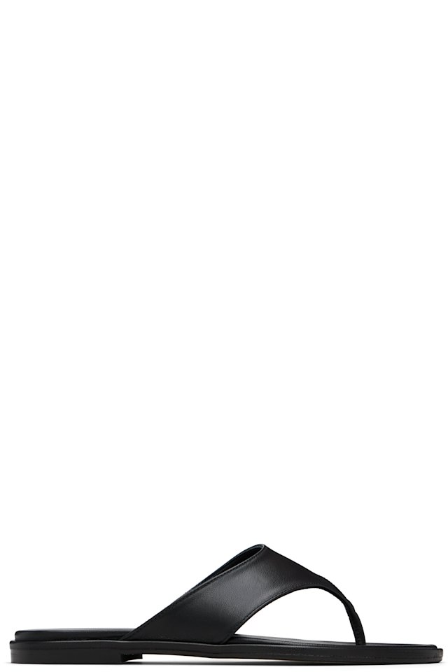 Aeyde — Black Amaya Thong Sandals