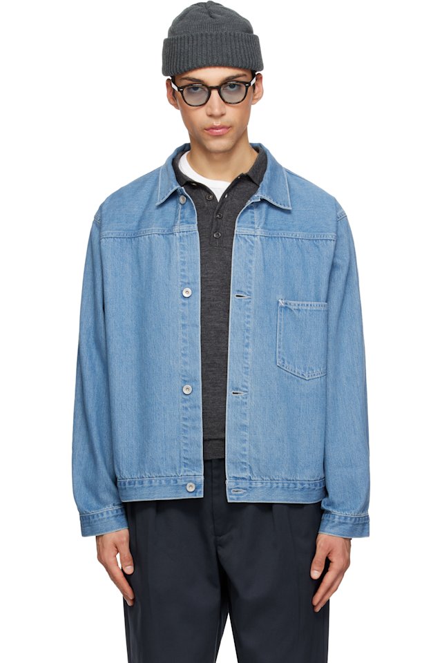 nanamica — Blue Short Denim Jacket