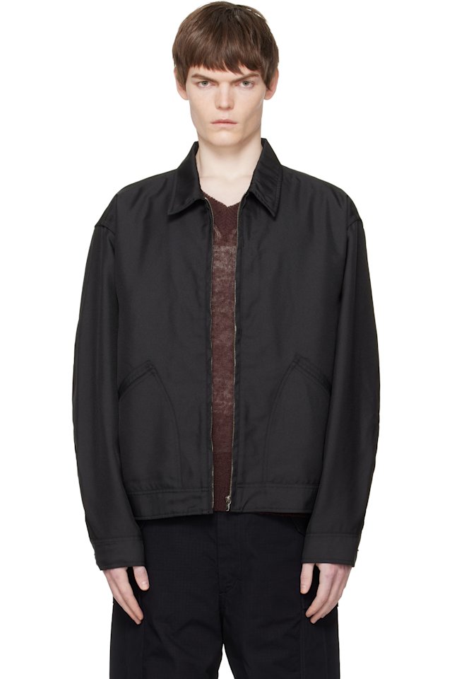 nanamica — Black Polyester Twill Deck Jacket