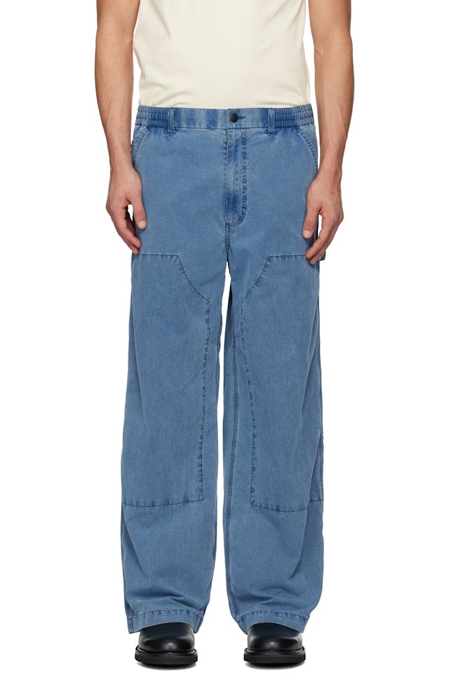 nanamica — Blue OOAL Weather Denim Deck Pants