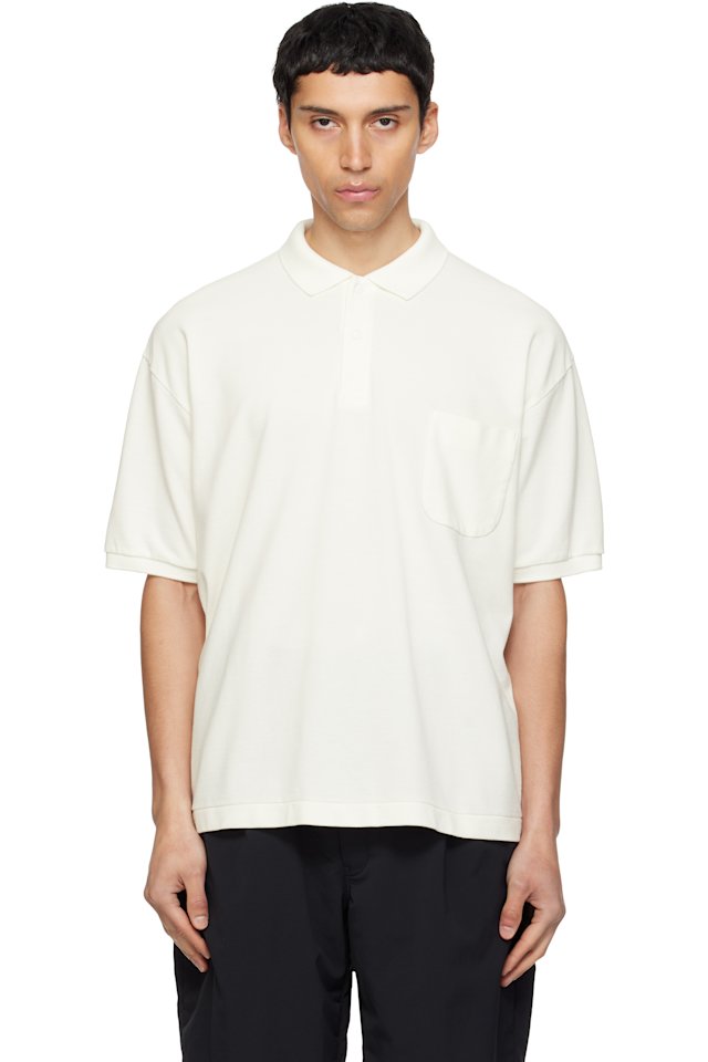 nanamica — Off-White Short Sleeve Polo