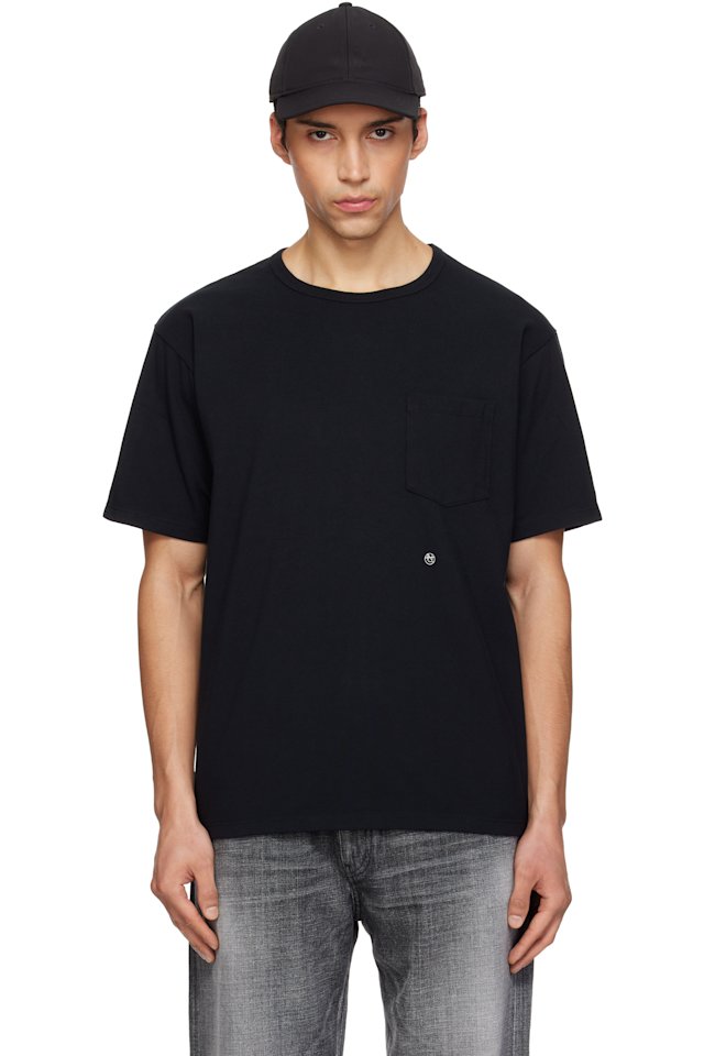nanamica — Black COOLMAX Jersey Pocket T-shirt