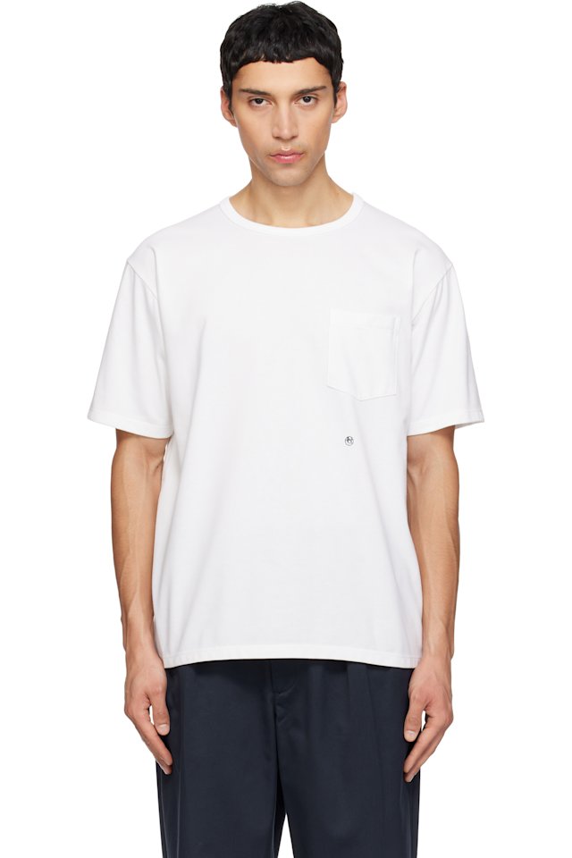 nanamica — White COOLMAX Jersey Pocket T-shirt