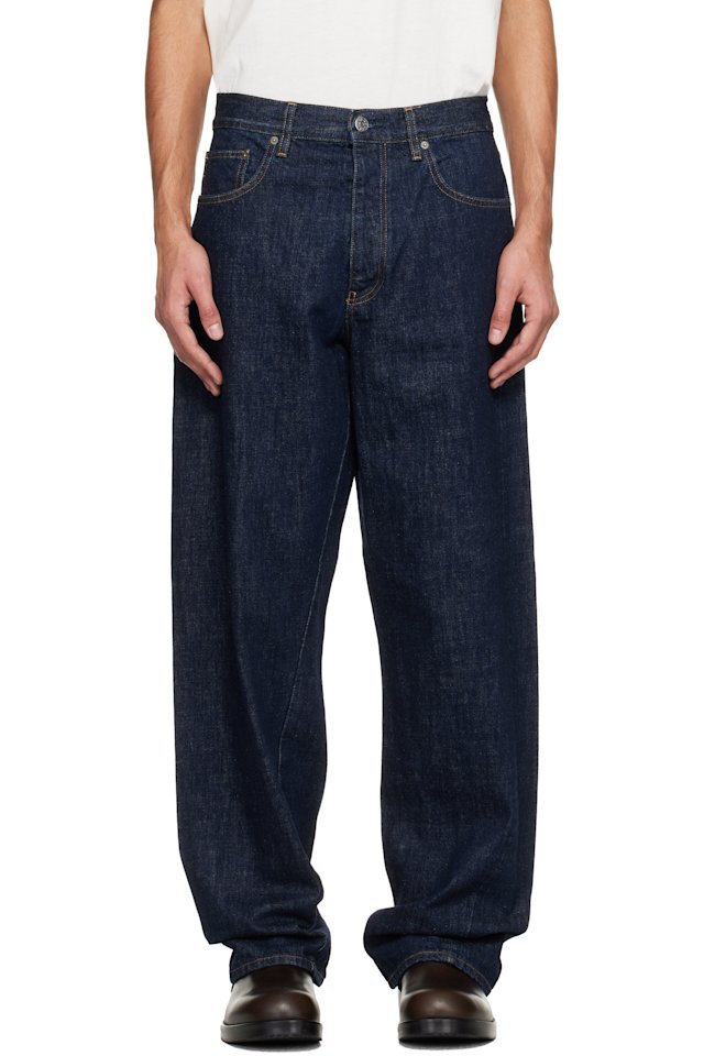Sunflower — Blue Wide Twist Jeans