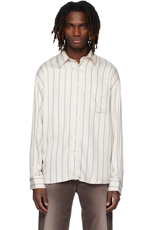 Sunflower — Beige & Blue New Base Fluid Shirt