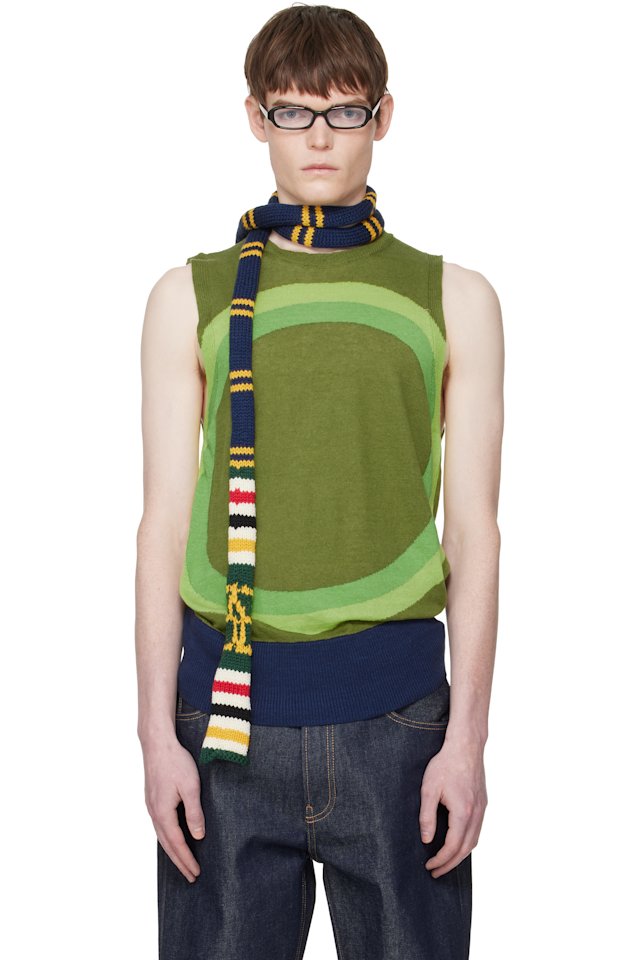 Edward Cuming — Green Vortex Tank Top