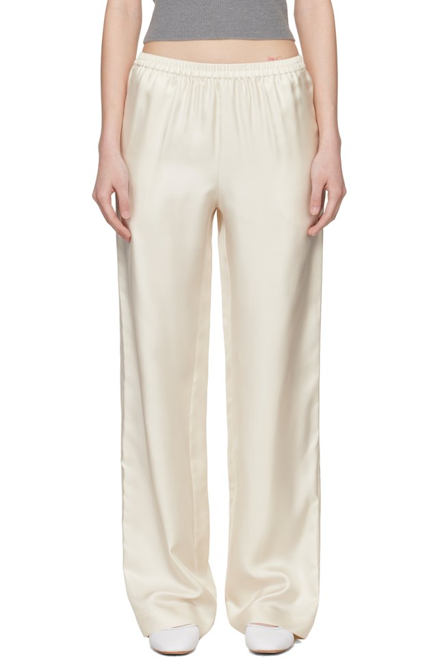 Loulou de Saison — Off-White Alera LDS Silk Twill Trousers