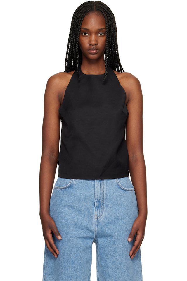 Loulou de Saison — Black Sami Halter Blouse