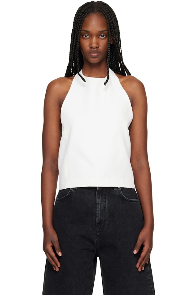 Loulou de Saison — White Sami Halter Blouse