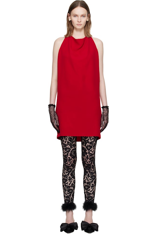 Valentino — Red Cady Couture Minidress