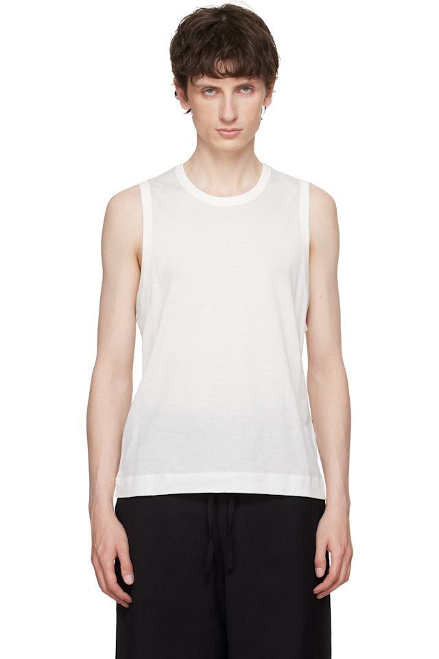 AMI Paris — Off-White 'Ami de Coeur' Classic Fit Tank Top