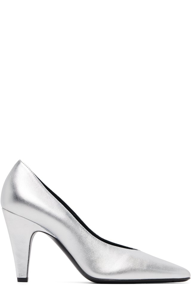 ALAÏA — Silver Cone Heels