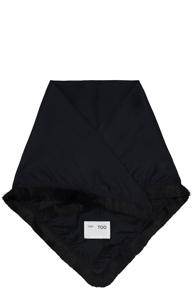 Toga Pulla — Black Fringe Scarf