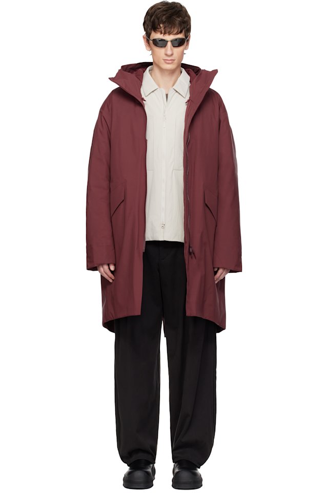 Veilance — Burgundy Monitor Down Coat